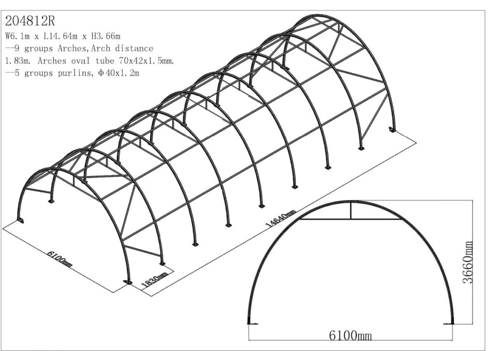 1 m x 16